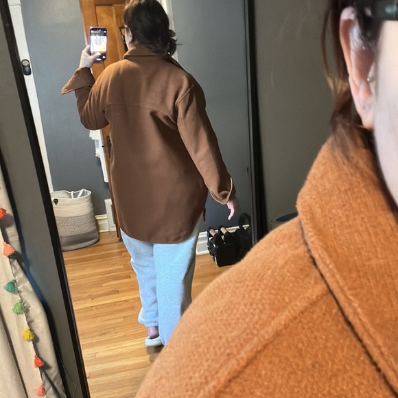 Camel long shacket - Picture 7 of 7